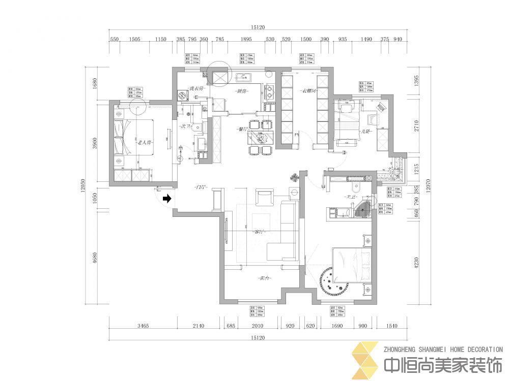 西安,西安家裝,西安家裝設(shè)計,西安小戶型設(shè)計公司,裝修案例丹軒坊效果圖